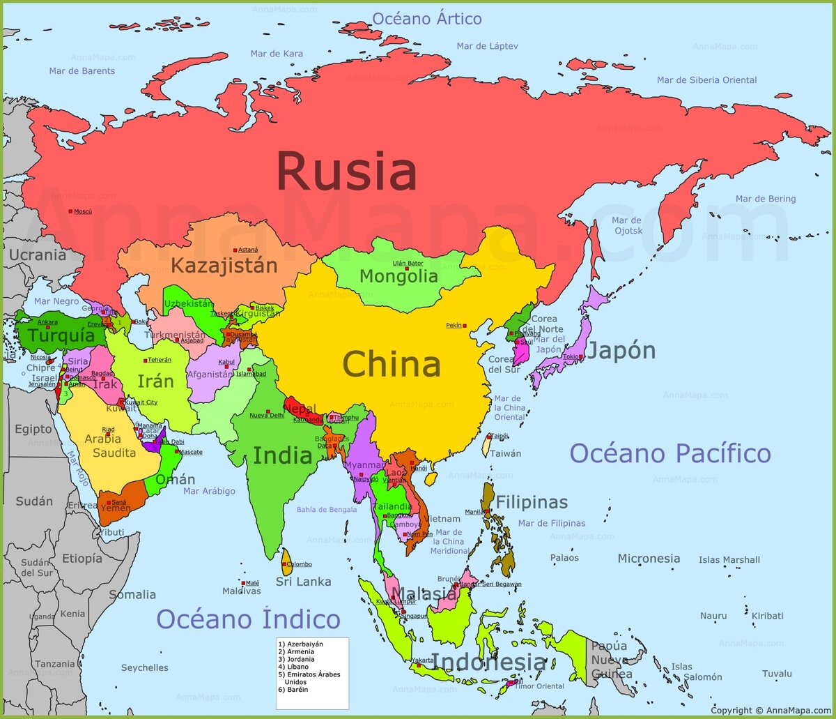 Список государств и зависимых территорий азии — википедия с видео // wiki 2