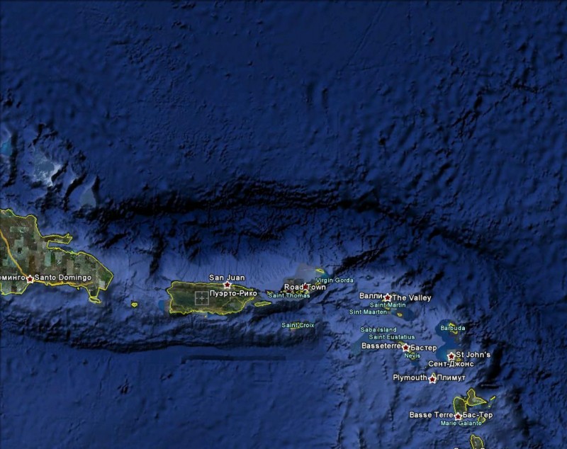 Желоб пуэрто-рико - самое глубокое место в атлантическом океане: описание и фото